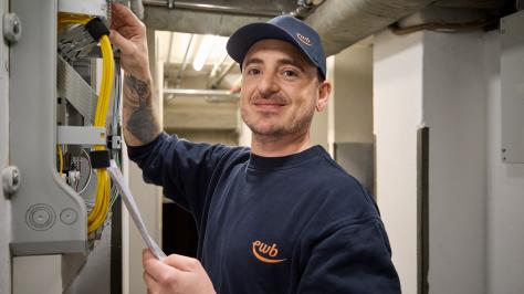 Netzanschluss Glasfaser