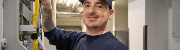 Netzanschluss Glasfasern